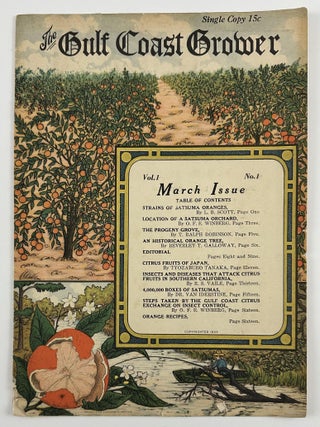 Item #12654 The Gulf Coast Grower: A Monthly Publication Devoted to the Horticultural and...