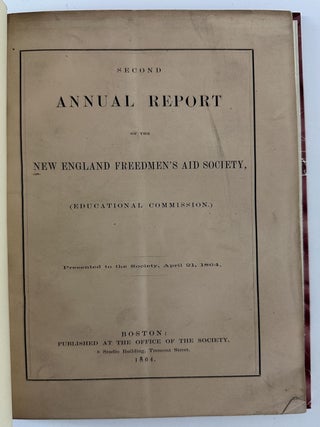 Item #12679 Second Annual Report of the New England Freedmen's Aid Society (Educational...