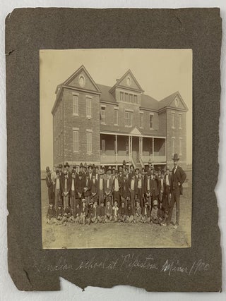 Item #12717 [Vernacular Photograph Featuring the Students of the Pipestone Indian Training School...