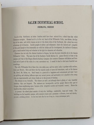 Salem Indian Training School. Chemawa, Oregon.