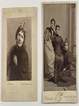 Item #12760 [Pair of Studio Photographs of Texas Women Produced by Terrell Rainwater, a...