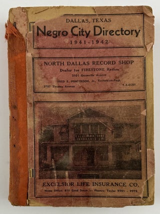 Item #12815 Dallas, Texas Negro City Directory 1941-1942. African Americana, Texas, T. P. Scott