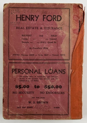 Dallas, Texas Negro City Directory 1941-1942.