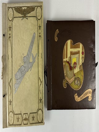 Item #12886 [Pair of Annotated Vernacular Photograph Albums and Scrapbooks Documenting the World...