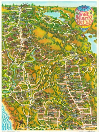 Item #12907 Wine Country Tour Map. Travel Guide of 103 Wineries in Napa, Sonoma, Mendocino and...