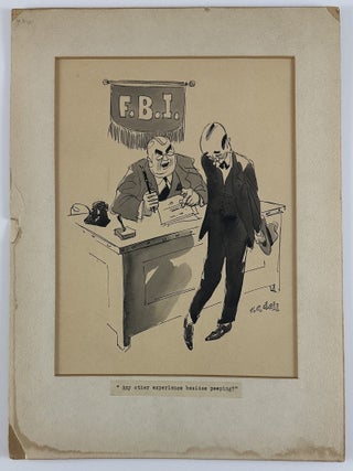 Item #12922 [Original Humorous Cartoon by Robert C. Dell, Likely Intended for Publication in...
