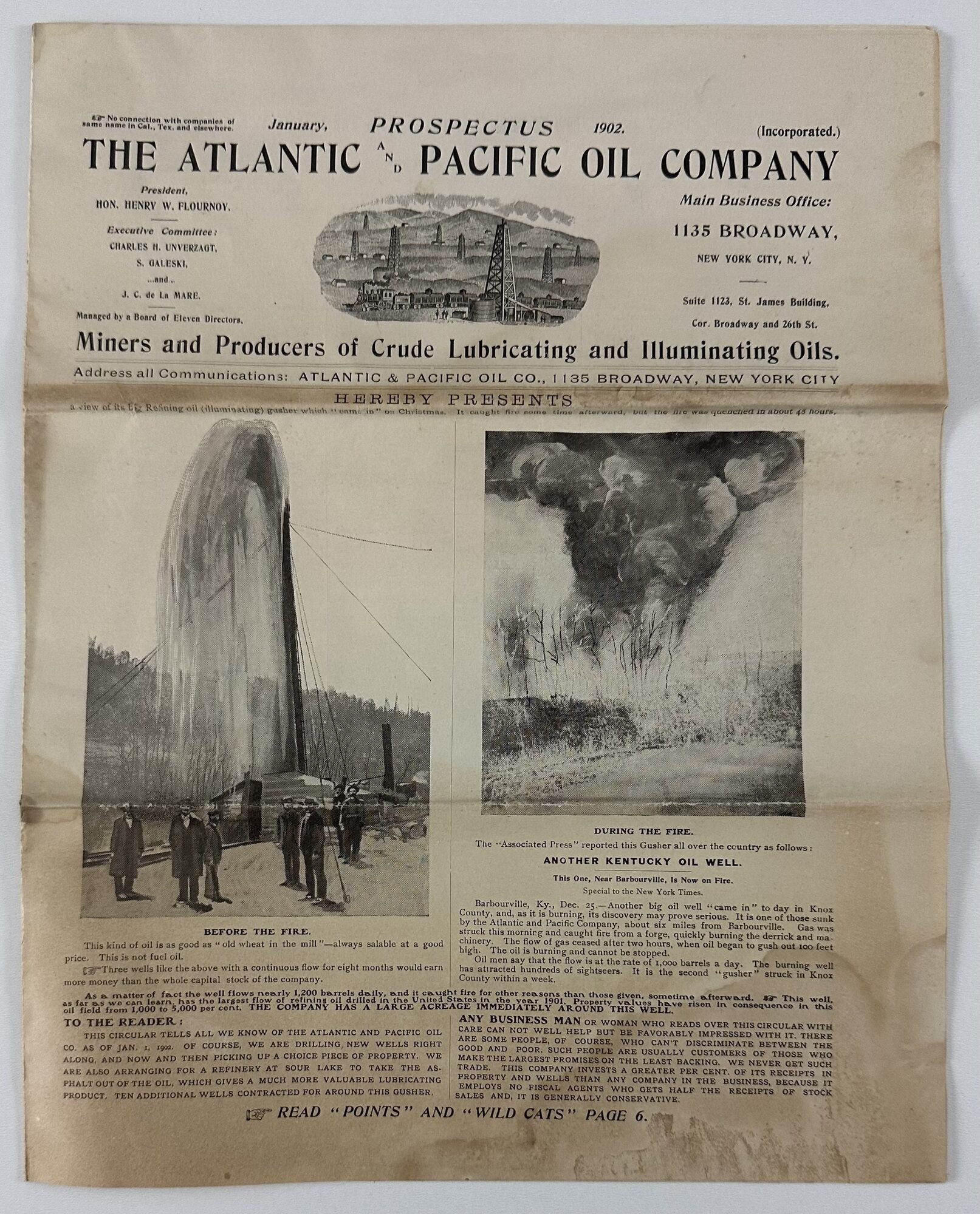 Oil Perspectus Prospectus. The Atlantic and Pacific Oil Company...Miners and Producers ...