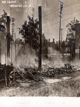 Item #12954 [Four Real Photo Postcards Documenting the Destruction and Carnage in the Wake of the...