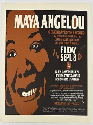 Item #13043 Maya Angelou Celebrates the Word In a Performance With Her Son, Oakland Poet Guy...