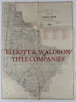 Item #13064 Map of Reeves County Texas. Texas, Oil