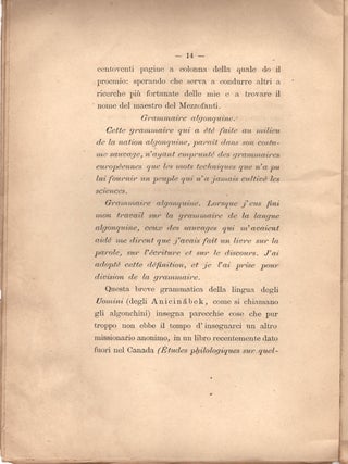 Saggi Inediti di Lingue Americane. Appunti Bibliografici.