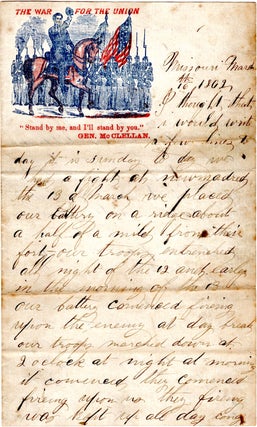 Item #13109 [Autograph Letter Signed, from Charles H. Bayles, 43rd Ohio Infantry, Detailing the...