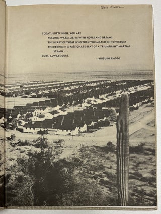 [Pair of YEAR'S FLIGHT Yearbooks from Butte High School, Gila River Internment Camp, Both Owned by and Inscribed to Student Ben Mura].