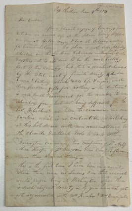 Item #13130 [Autograph Letter Signed by Lieutenant W.M. Littlejohn to Lieutenant Charles Kitchell...
