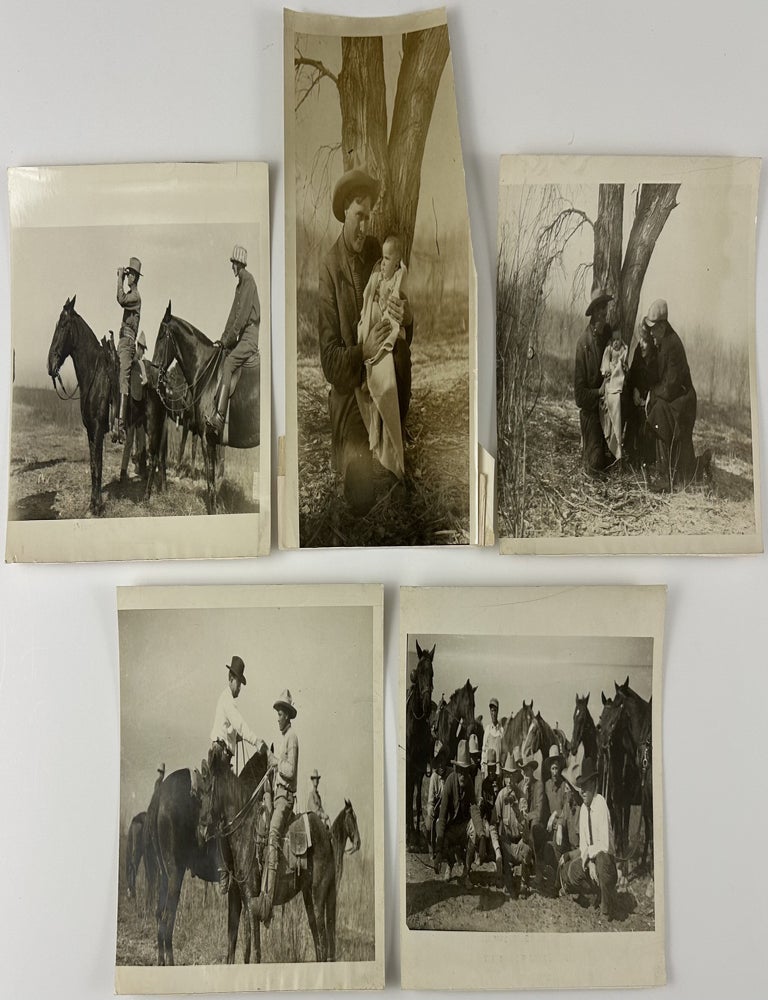 Item #13178 [Five Early-20th-Century Press Photographs of Texas Rangers, Including Frank Hamer]. Texas Rangers.