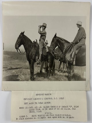 [Five Early-20th-Century Press Photographs of Texas Rangers, Including Frank Hamer].