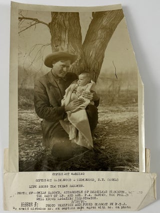 [Five Early-20th-Century Press Photographs of Texas Rangers, Including Frank Hamer].