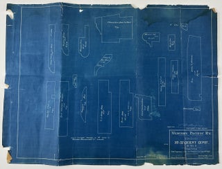 Item #13196 [Three Blueprints for the Standard Western Pacific Railroad Depot in the Nevada...
