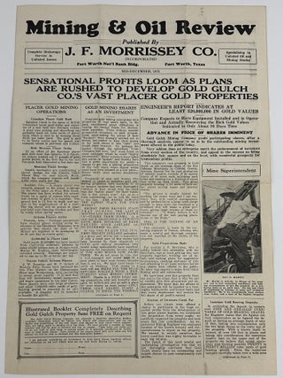 Item #13205 Mining & Oil Review...Sensational Profits Loom as Plans are Rushed to Develop...