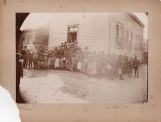 Item #13235 [Cabinet Card Photograph Picturing the African-American Congregation of Palen...