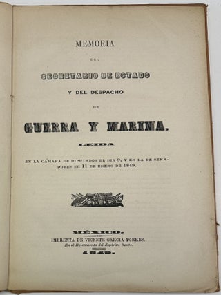 Memoria del Secretario de Estado y del Despacho de Guerra y Marina....