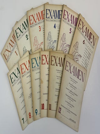 Item #13246 Examen. Revista Bimestral Organo de la Asociacion Mexicana por la Libertad de la...