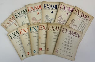 Item #13246 Examen. Revista Bimestral Organo de la Asociacion Mexicana por la Libertad de la...