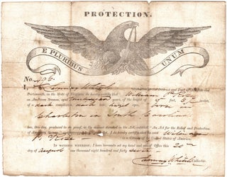 Item #13336 [American Maritime Document Granting Protection to William P. Rose, a Black Sailor...