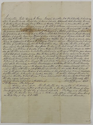 Item #13338 [Manuscript Indenture Binding Two Young African Americans, Joseph and William...
