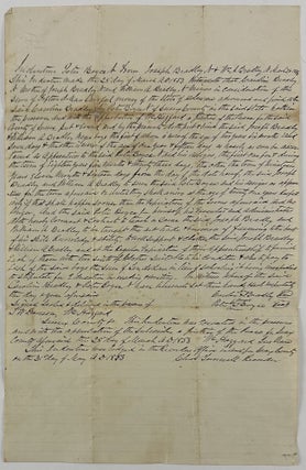 Item #13338 [Manuscript Indenture Binding Two Young African Americans, Joseph and William...