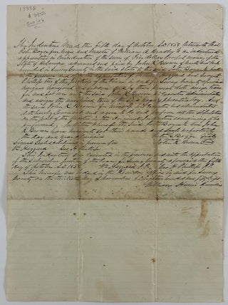 [Manuscript Indenture Binding Two Young African Americans, Joseph and William Bradley, to Peter Boyce, a Free Person of Color, Until the Age of Twenty-One "To Be Taught the Art Trade & Business of Farming"].