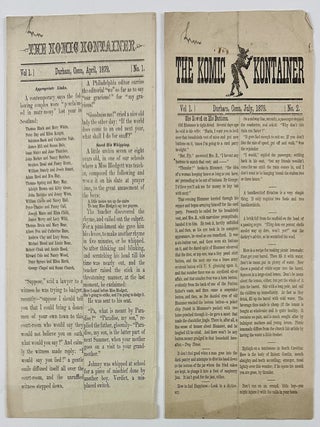 Item #13368 The Komic Kontainer [first two issues]. Amateur Periodicals, Connecticut