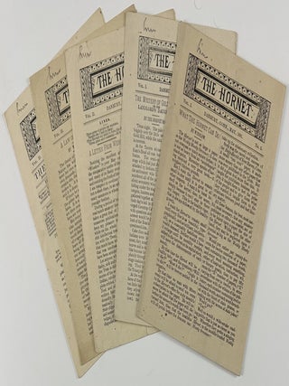 Item #13369 The Hornet [five issues]. Amateur Periodicals, Connecticut