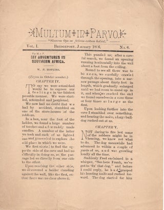Item #13374 Multum in Parvo. Vol. I, No. 6. Amateur Periodicals, Connecticut