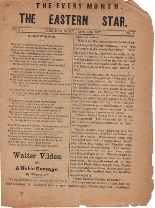 Item #13378 The Eastern Star. Vol. 2, No. 2. Amateur Periodicals, Connecticut