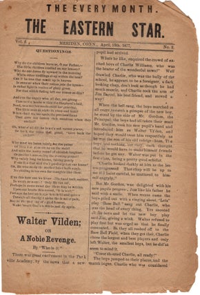 Item #13378 The Eastern Star. Vol. 2, No. 2. Amateur Periodicals, Connecticut