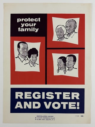 Item #3304 Protect Your Family. Register and Vote! African Americana, Voting Rights, National...