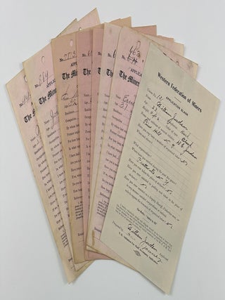 Item #3385 [Group of Applications for Membership in the Miners' Protective Association and the...