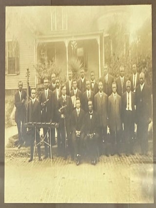 Item #3427 [Original Large Format Albumen Photograph Featuring an African-American Men's Chorus...