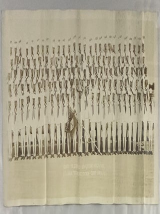 Item #3552 [Panoramic Photograph of African American Midshipmen with Extensive Annotations on the...