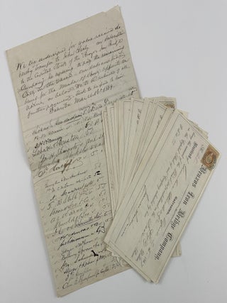 Item #3723 [Manuscript Document Relating to the Transfer of Shares in the Brazos Iron Bridge...