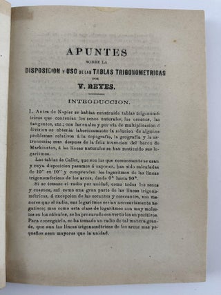 Item #4110 [Sammelband of Six Works by Mexican Civil Engineer, Meteorologist, and Statistician...