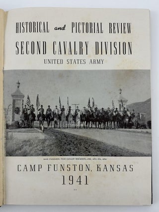 Historical and Pictorial Review Second Cavalry Division United States Army.
