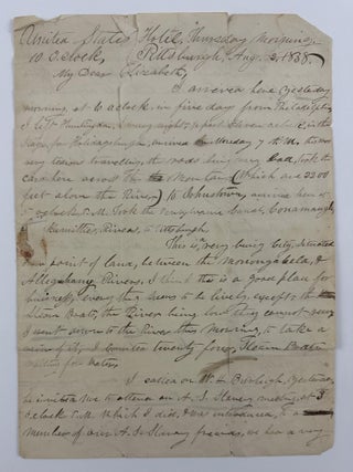 Item #4237 [Autograph Letter, Signed, by Abolitionist Elias Richards, to His Abolitionist Wife...