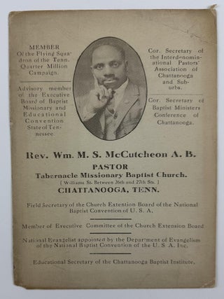Item #4383 [Pictorial Broadside Handbill Touting the Achievements of Rev. William M.S. McCutcheon...