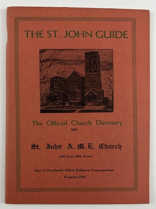 Item #4515 The St. John Guide. The Official Church Directory St. John A.M.E. Church. African...