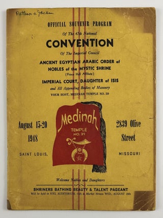 Item #4638 Official Souvenir Program of the 47th National Convention of the Imperial Council...