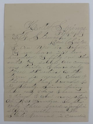 Item #5155 [Autograph Letter, Signed, by D.J. Johnson, from Rust University, Regarding His...
