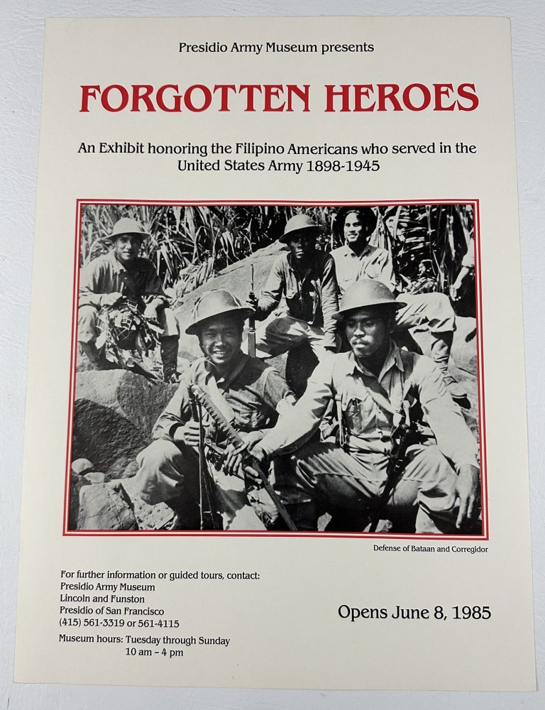 Item #5617 [Three Posters Commemorating Filipino Americans Who Served in the U.S. Military]. Filipino Americana, United States Army.